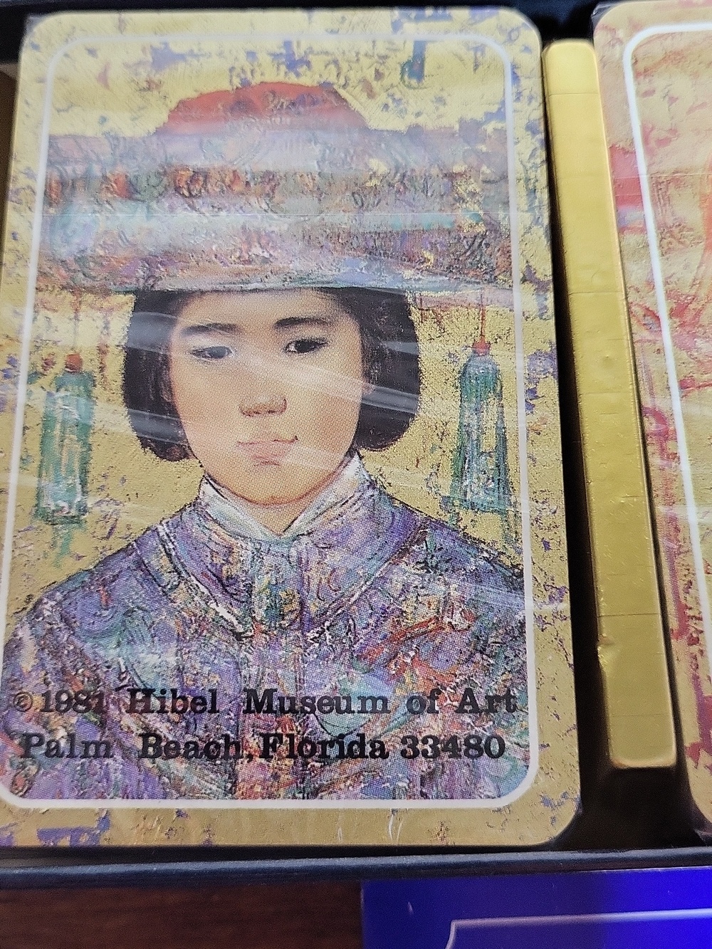 1981 VINTAGE Edna Hibel MUSEUM OF ART Playing Cards 2 Decks Sealed - Picture 2 of 6